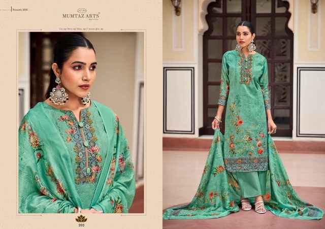 Mumtaz Arts Mannat Jam Satin Salwar Kameez Wholesale Price ( 7 Pcs Catalog )