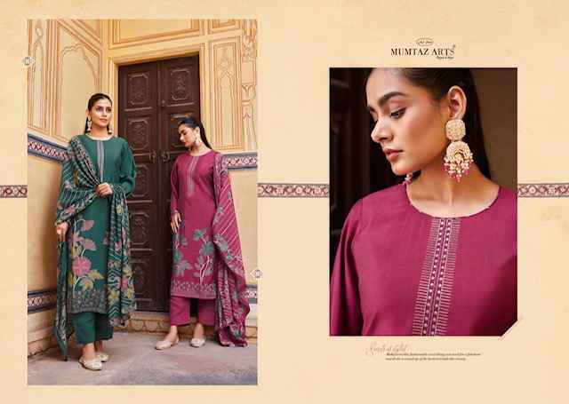 Mumtaz Arts Naqsh Viscouse Musline Salwar Kameez Wholesale Price ( 4 Pcs Catalog )