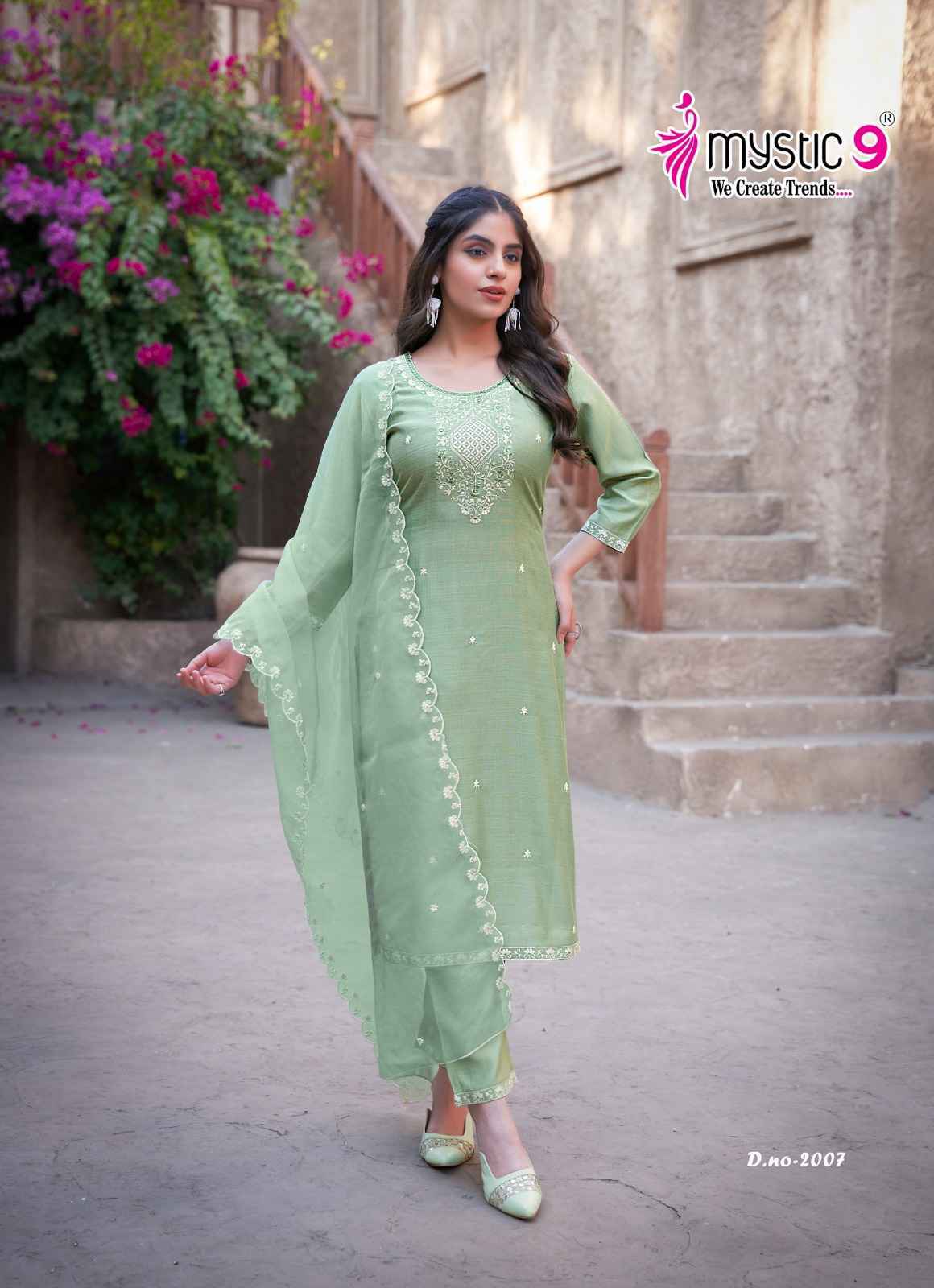 Mystic 9 Flora Vol 2 Viscouse Kurti Combo Wholesale Price ( 8 Pcs Catalog )