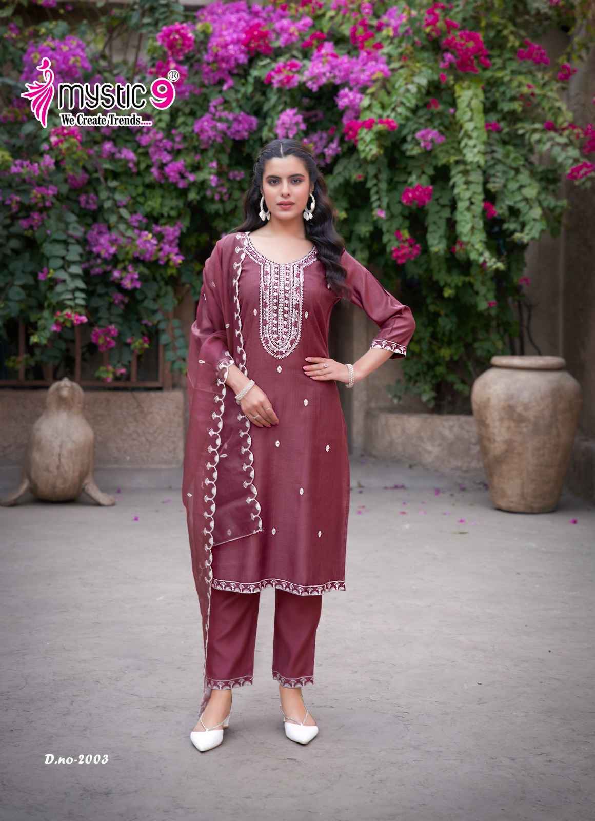 Mystic 9 Flora Vol 2 Viscouse Kurti Combo Wholesale Price ( 8 Pcs Catalog )