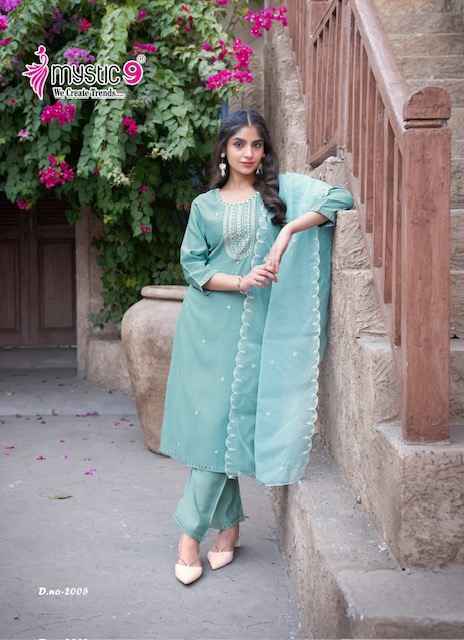 Mystic 9 Flora Vol 2 Viscouse Kurti Combo Wholesale Price ( 8 Pcs Catalog )