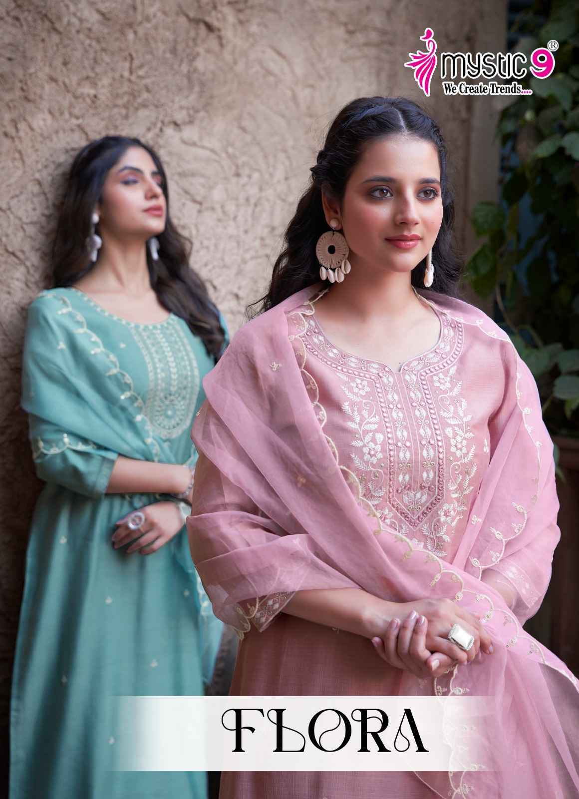 Mystic 9 Flora Vol 2 Viscouse Kurti Combo Wholesale Price ( 8 Pcs Catalog )