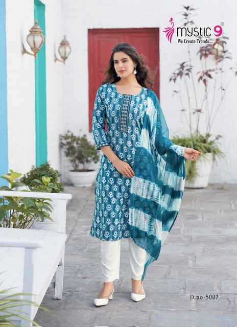 Mystic 9 Nisha Vol 5 Cotton Readymade Kurti Wholesale Price ( 8 Pcs Catalog )