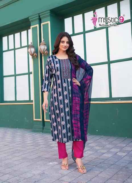 Mystic 9 Rubina Vol 6 Rayon Kurti Combo 6 pcs Catalogue