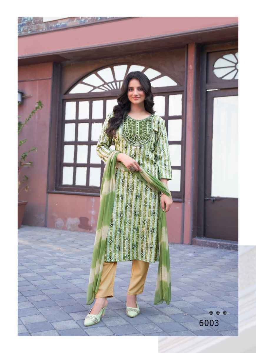 Mystic 9 Rubina Vol 6 Rayon Kurti Combo 6 pcs Catalogue
