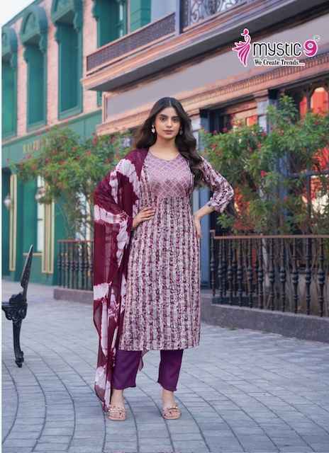 Mystic 9 Rubina Vol 6 Rayon Kurti Combo 6 pcs Catalogue
