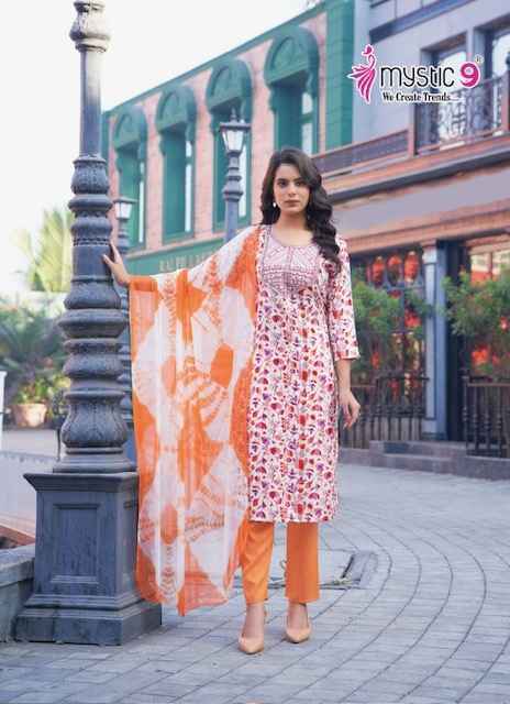 Mystic 9 Rubina Vol 6 Rayon Kurti Combo 6 pcs Catalogue