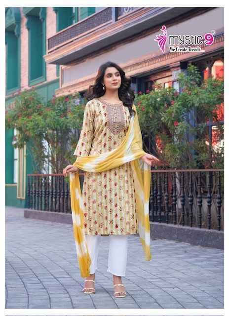 Mystic 9 Rubina Vol 6 Rayon Kurti Combo 6 pcs Catalogue