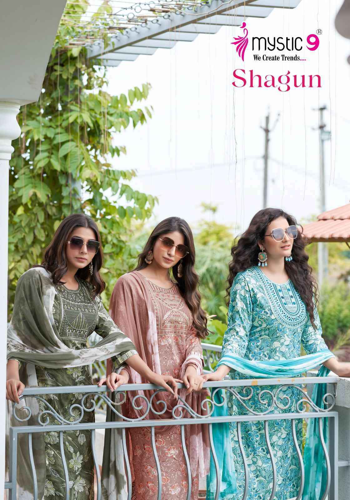 Mystic 9 Shagun Vol 12 Latest Catalogue Readymade Suits ( 8 Pcs Catalogue )