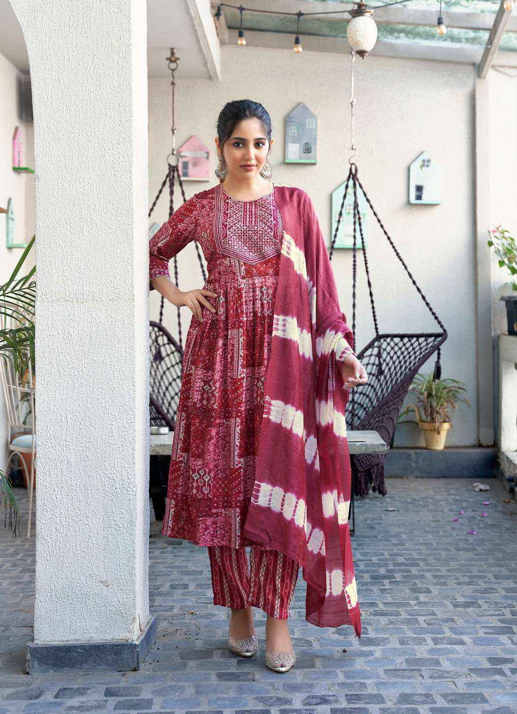 MYSTIC 9 SHANAYA VOL 7 WHOLESALE RAYON FOIL PRINT NAIRA CUT ( 8 PCS CATALOGUE )