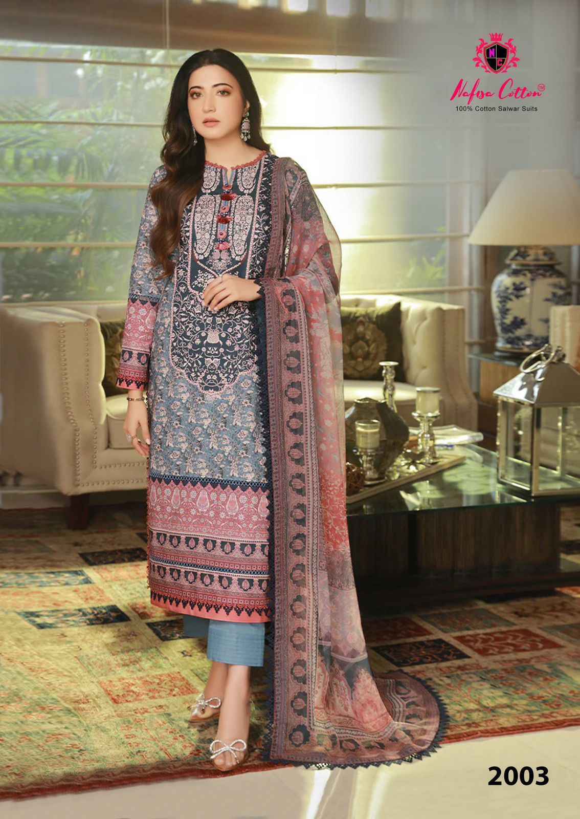 Nafisa Cotton Saniya Karachi Suits Vol 2 Pakistani Suit ( 6 pcs Catalogue )