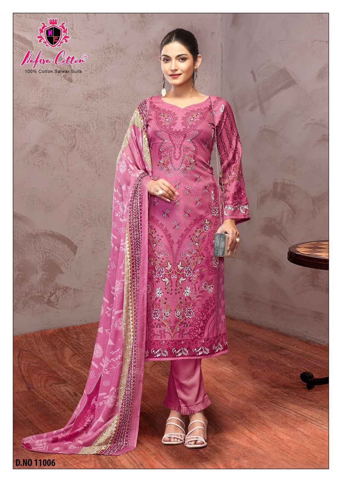 Nafisa Safina Vol 11 Wholesale Cotton Pakistani Dress Material ( 6 Pcs Catalogue )