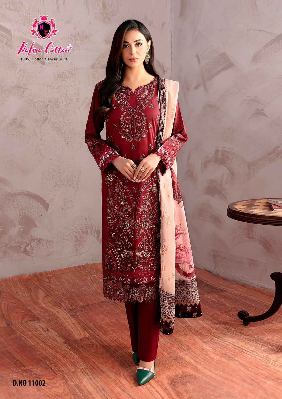 Nafisa Safina Vol 11 Wholesale Cotton Pakistani Dress Material ( 6 Pcs Catalogue )