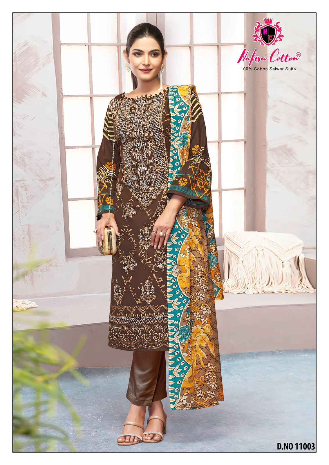 Nafisa Safina Vol 11 Wholesale Cotton Pakistani Dress Material ( 6 Pcs Catalogue )