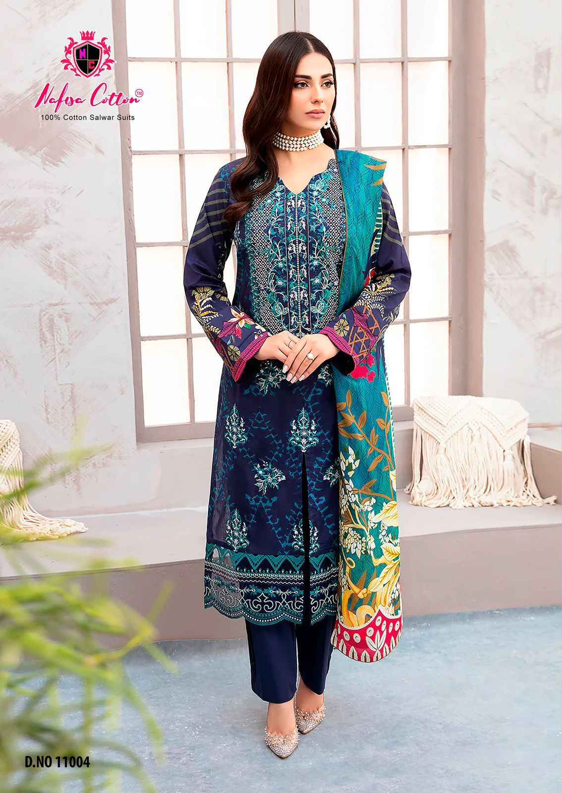 Nafisa Safina Vol 11 Wholesale Cotton Pakistani Dress Material ( 6 Pcs Catalogue )