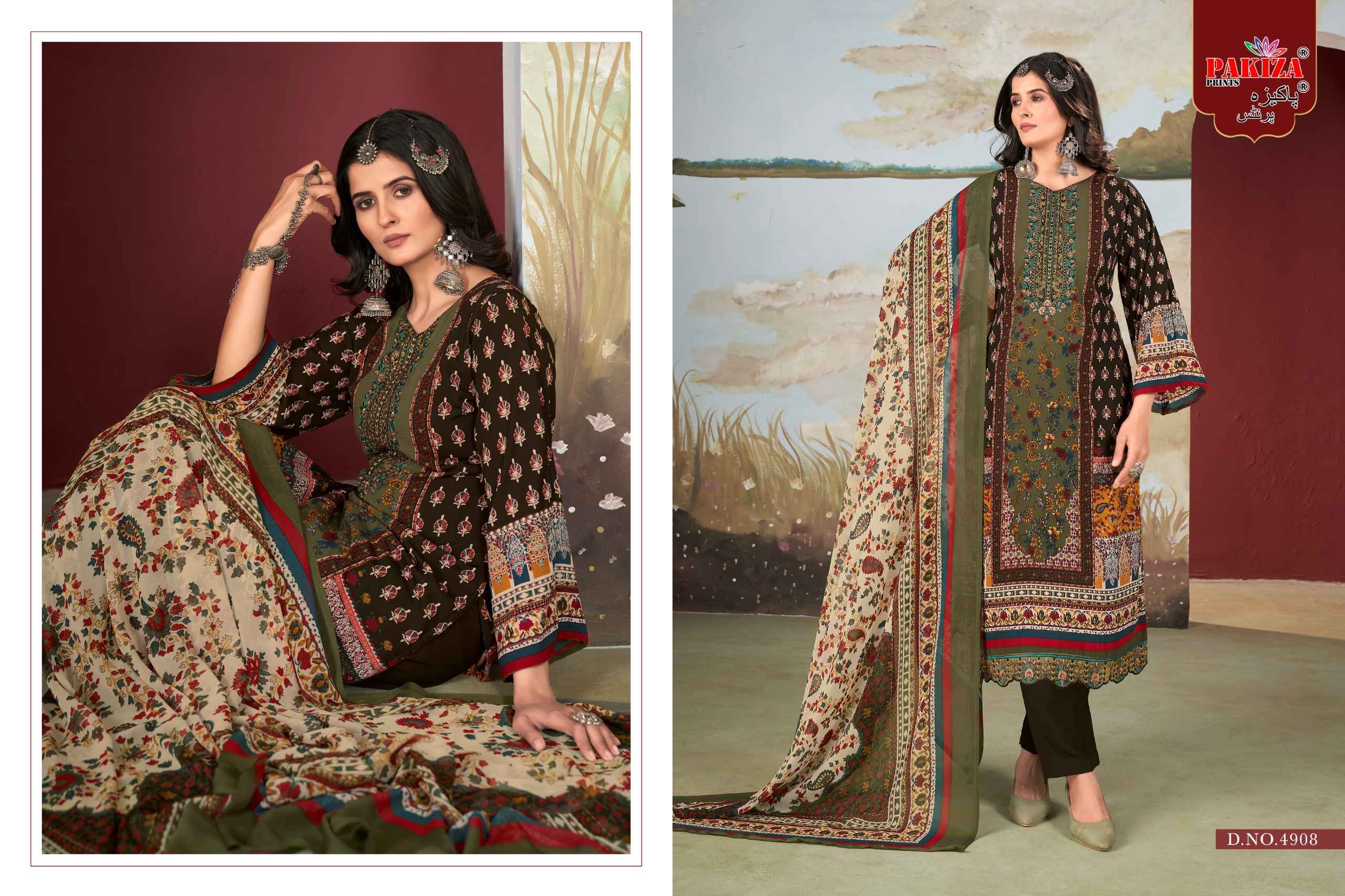 Pakiza Libas E Khaas Vol 49 Wholesale Crepe salwar Kameez ( 10 Pcs Catalogue )