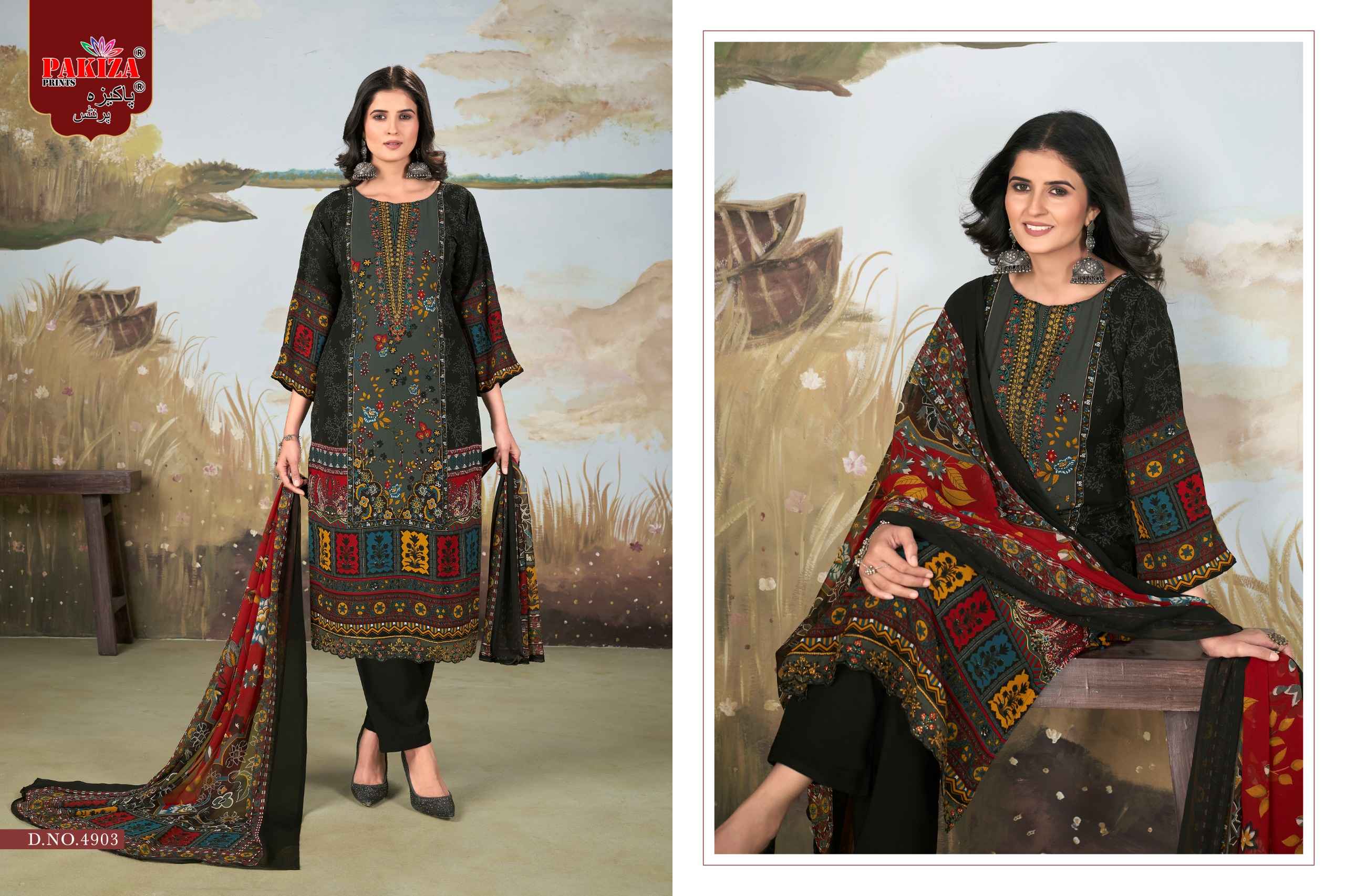 Pakiza Libas E Khaas Vol 49 Wholesale Crepe salwar Kameez ( 10 Pcs Catalogue )