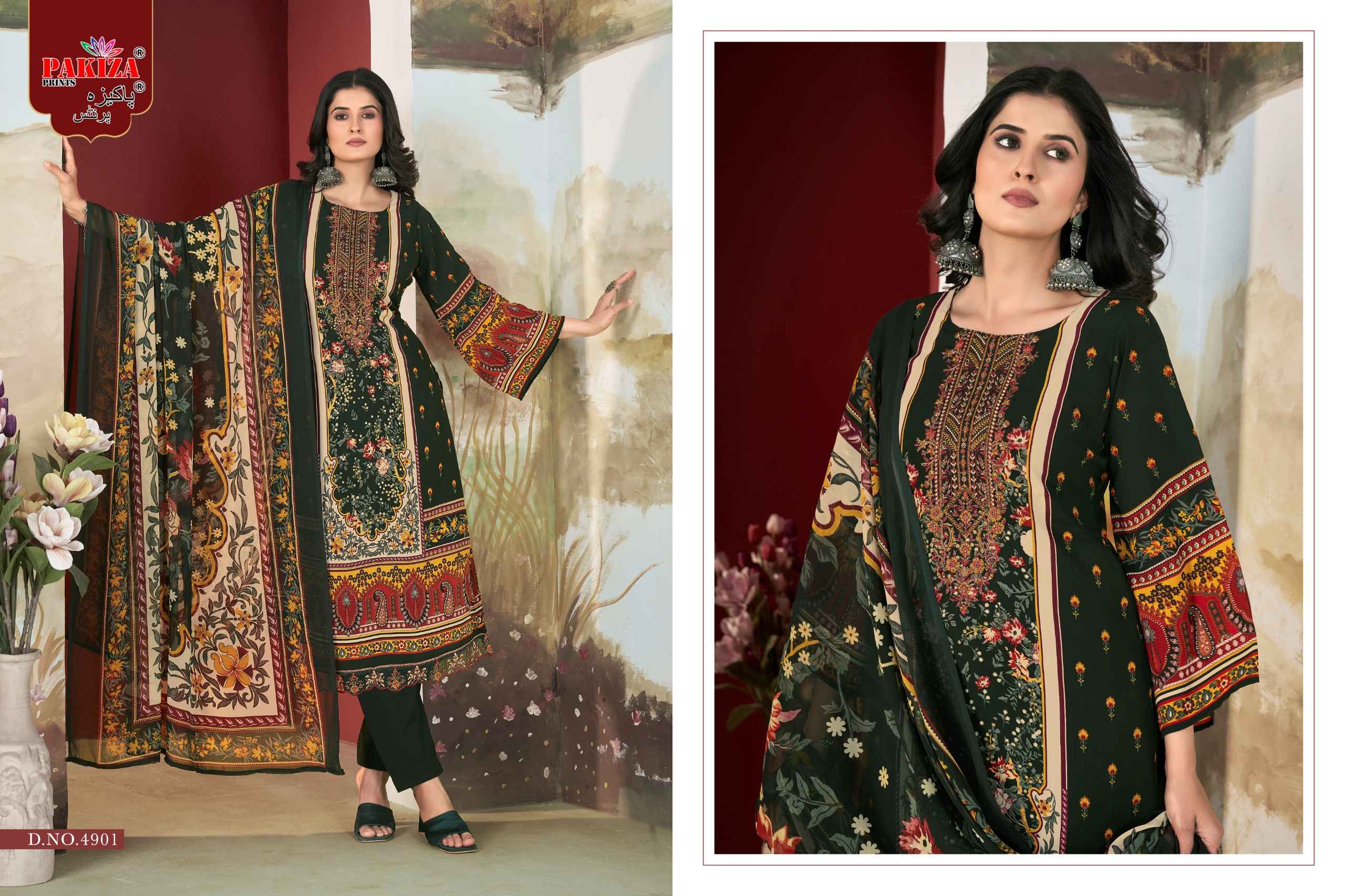 Pakiza Libas E Khaas Vol 49 Wholesale Crepe salwar Kameez ( 10 Pcs Catalogue )