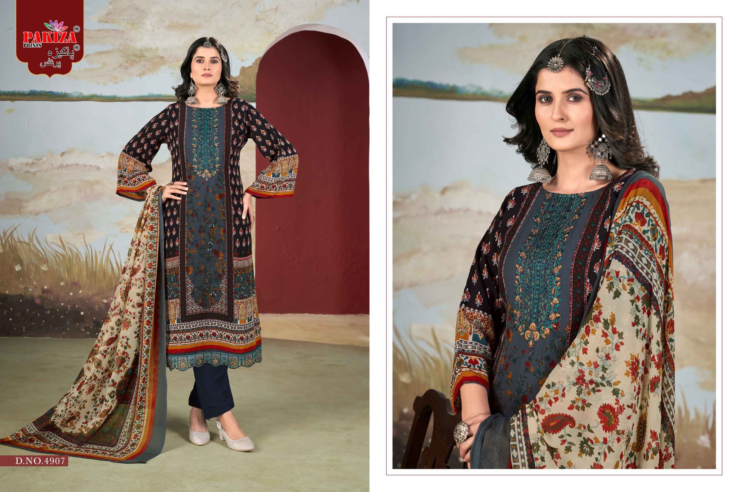 Pakiza Libas E Khaas Vol 49 Wholesale Crepe salwar Kameez ( 10 Pcs Catalogue )