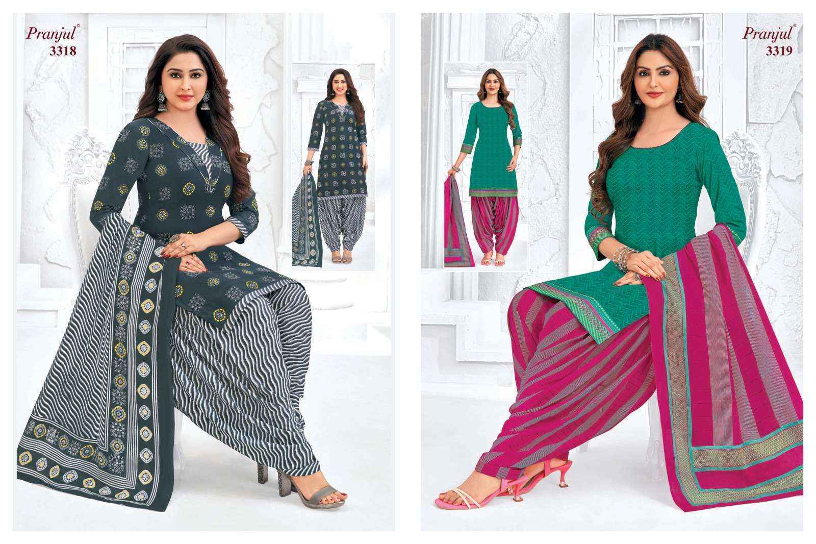 Pranjul Priyanshi Vol 33 Cotton Salwar kameez Wholesale price ( 36 Pcs Catalog )