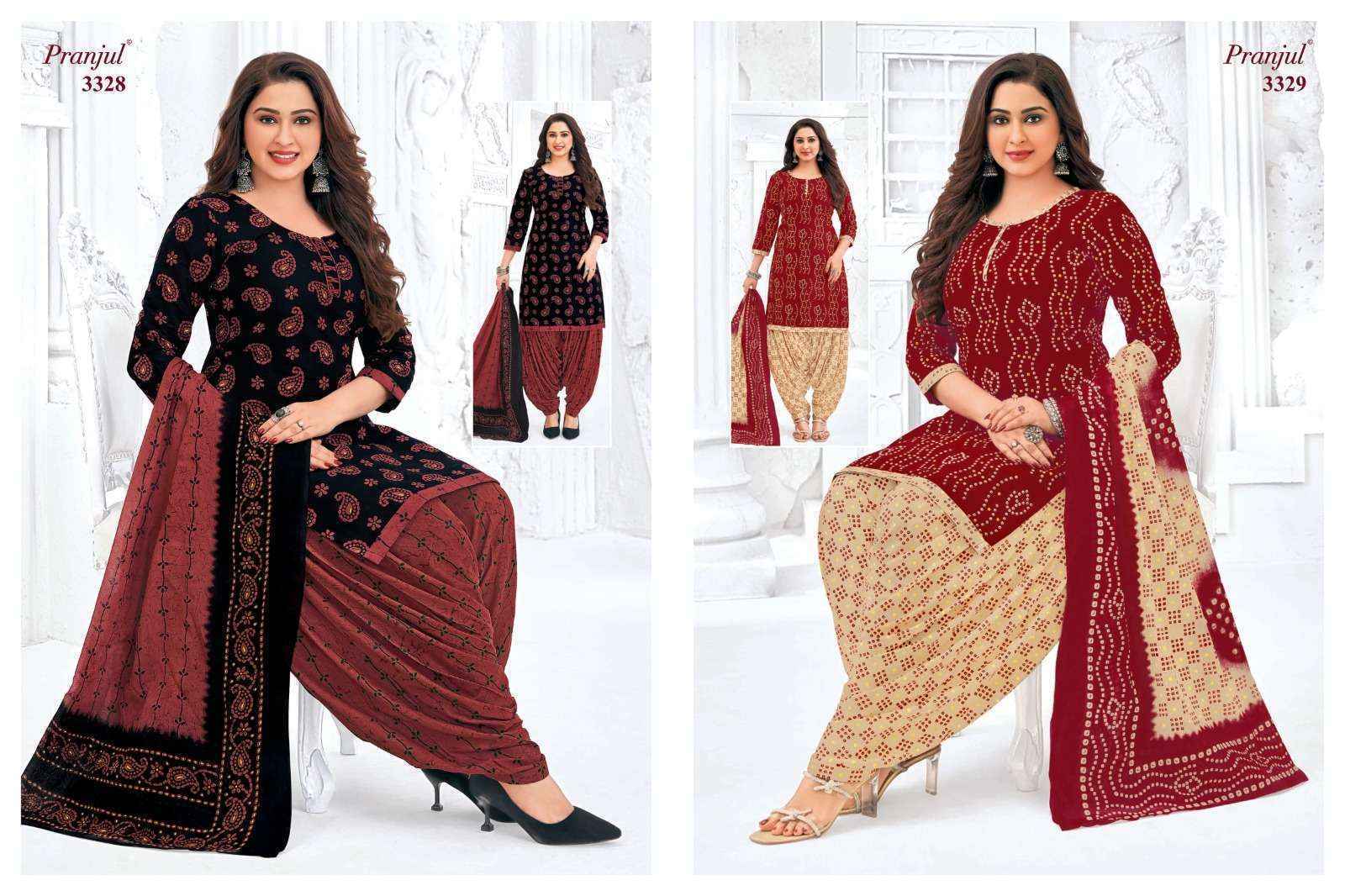 Pranjul Priyanshi Vol 33 Cotton Salwar kameez Wholesale price ( 36 Pcs Catalog )