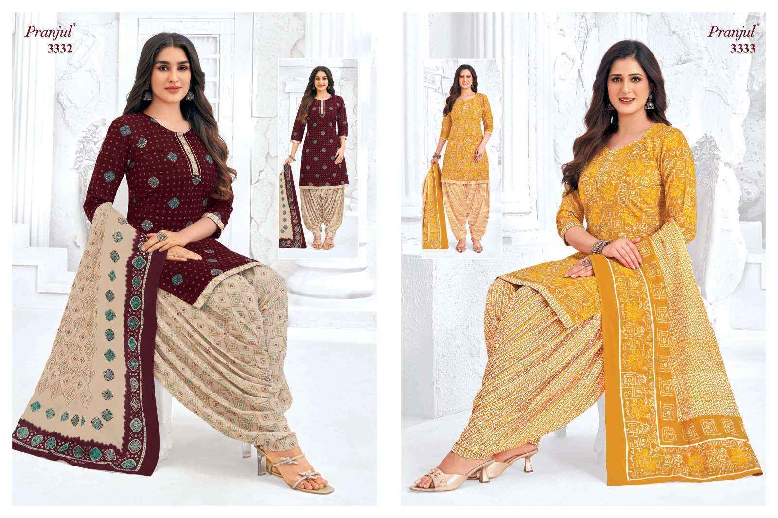 Pranjul Priyanshi Vol 33 Cotton Salwar kameez Wholesale price ( 36 Pcs Catalog )