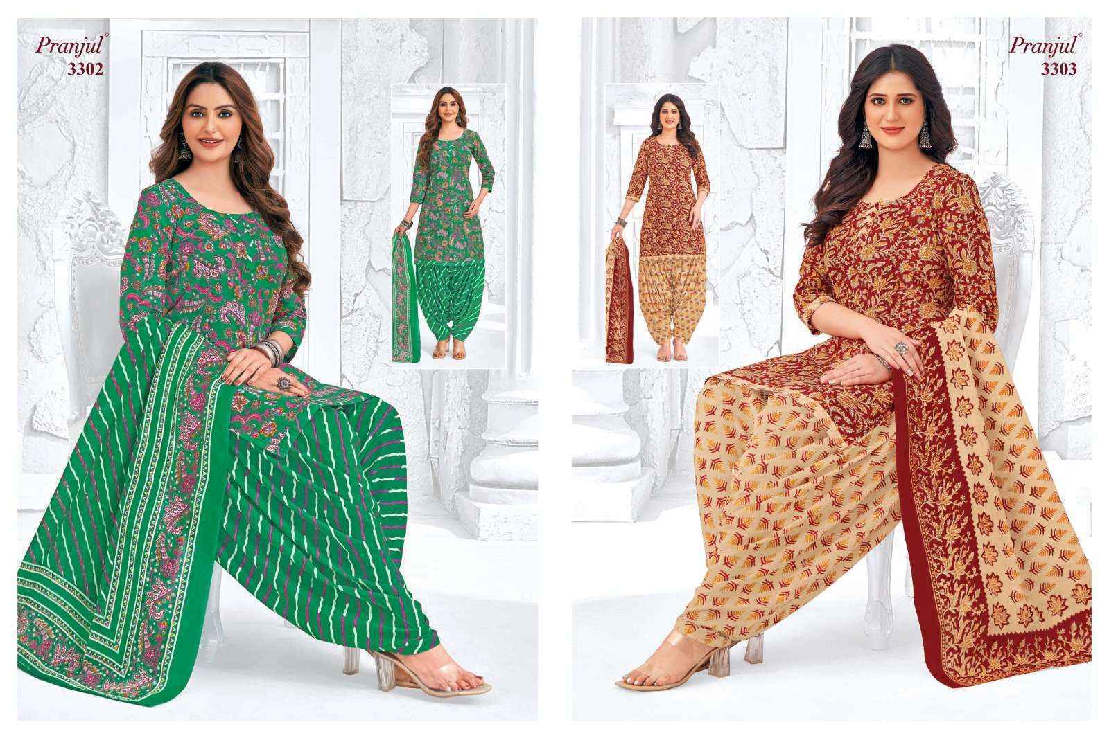 Pranjul Priyanshi Vol 33 Cotton Salwar kameez Wholesale price ( 36 Pcs Catalog )