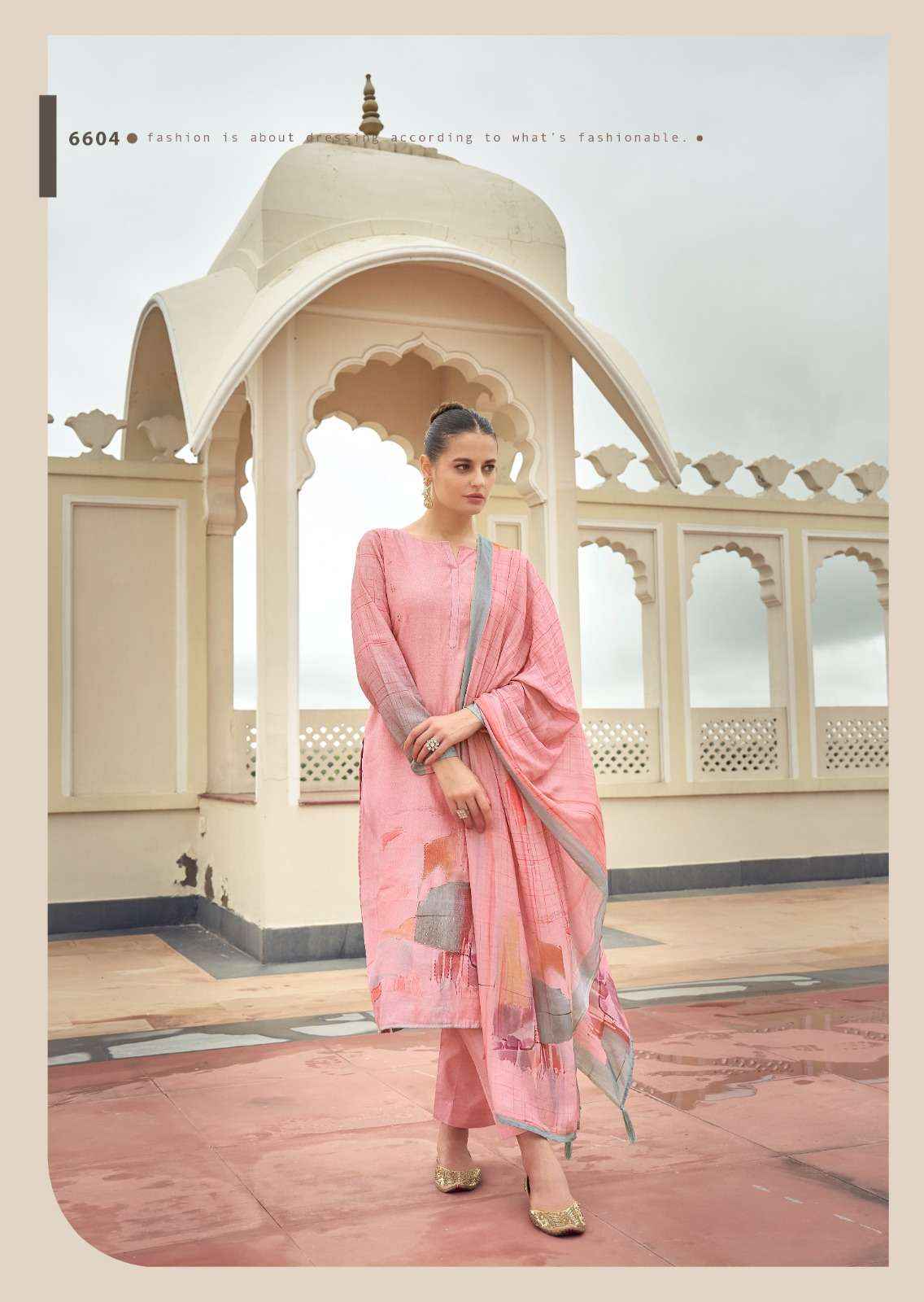 PRM TRENDZ EKNOOR MUSLIN SILK DIGITAL PRINT WITH FANCY SUIT SALWAR KAMEEZ WHOLESALE PRICE ( 6 PCS CATALOG )