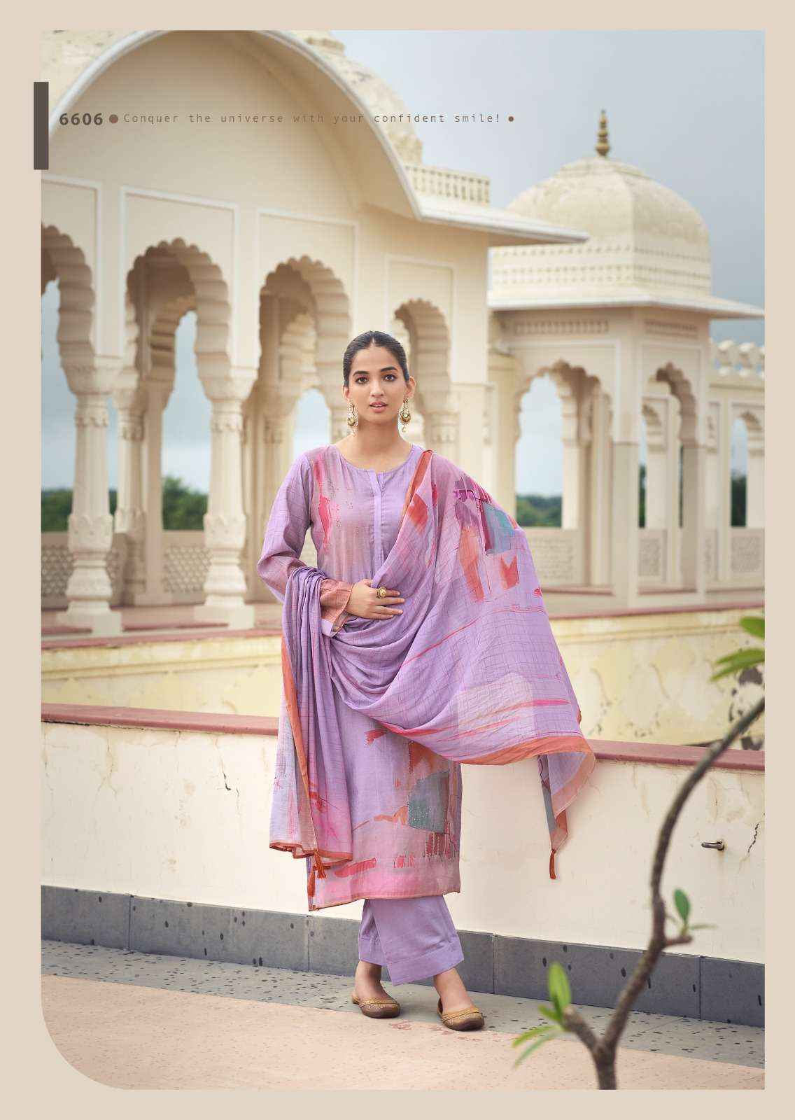 PRM TRENDZ EKNOOR MUSLIN SILK DIGITAL PRINT WITH FANCY SUIT SALWAR KAMEEZ WHOLESALE PRICE ( 6 PCS CATALOG )