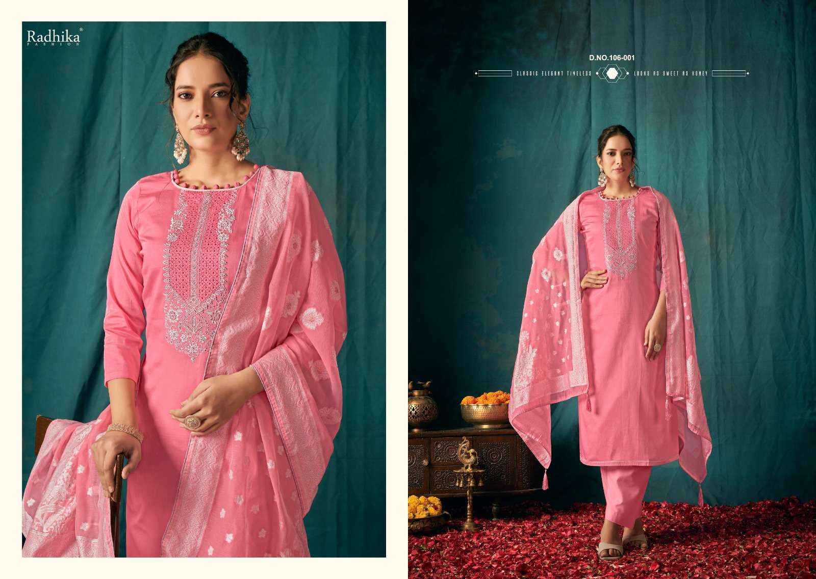 RADHIKA FASHION AZARA CYCLE VOL 3 WHOLESALE JAM COTTON SUITS ( 6 PCS CATALOGUE )