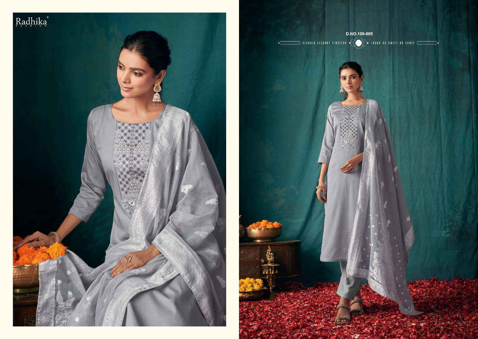 RADHIKA FASHION AZARA CYCLE VOL 3 WHOLESALE JAM COTTON SUITS ( 6 PCS CATALOGUE )