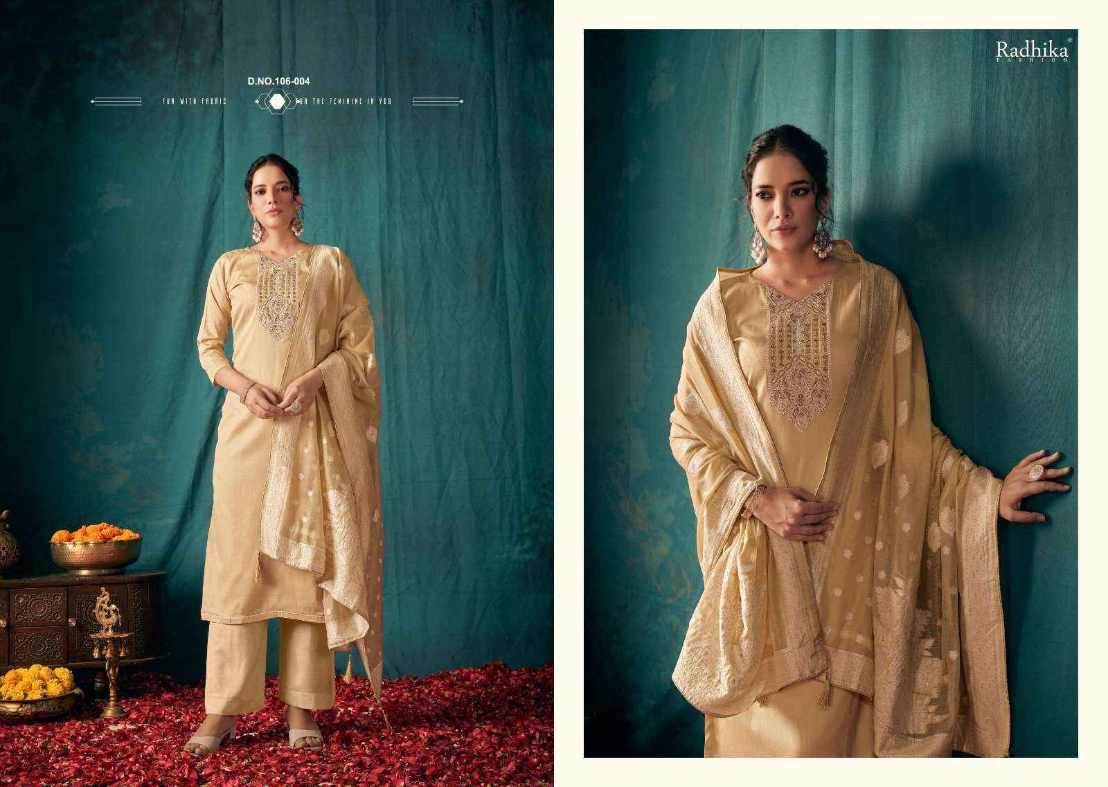RADHIKA FASHION AZARA CYCLE VOL 3 WHOLESALE JAM COTTON SUITS ( 6 PCS CATALOGUE )