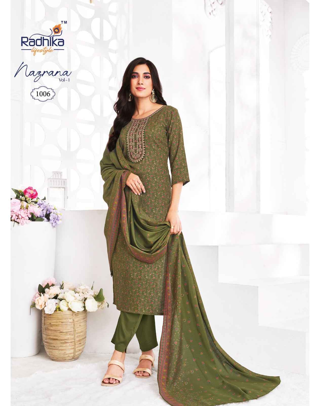 Radhika Lifestyle Nazrana Vol 1 Readymade Jam Satin Wholesale Price ( 6 Pcs Catalog )