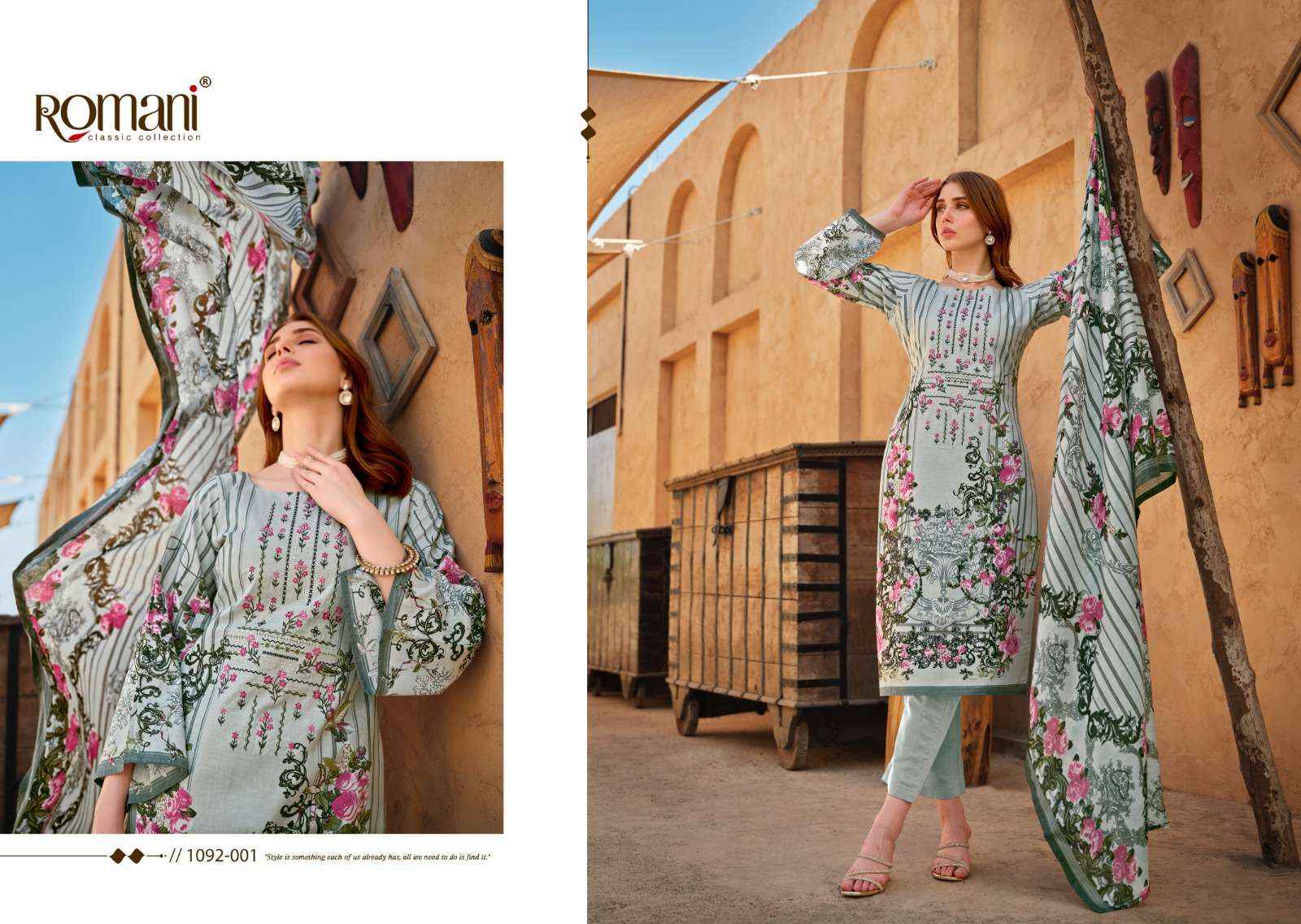 ROMANI AARZU VOL 9 COTTON DIGITAL STYLE PRINT SALWAR KAMEEZ WHOLESALE PRICE ( 8 PCS CATALOG )