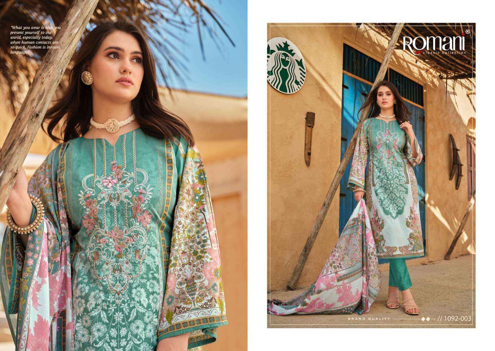 ROMANI AARZU VOL 9 COTTON DIGITAL STYLE PRINT SALWAR KAMEEZ WHOLESALE PRICE ( 8 PCS CATALOG )