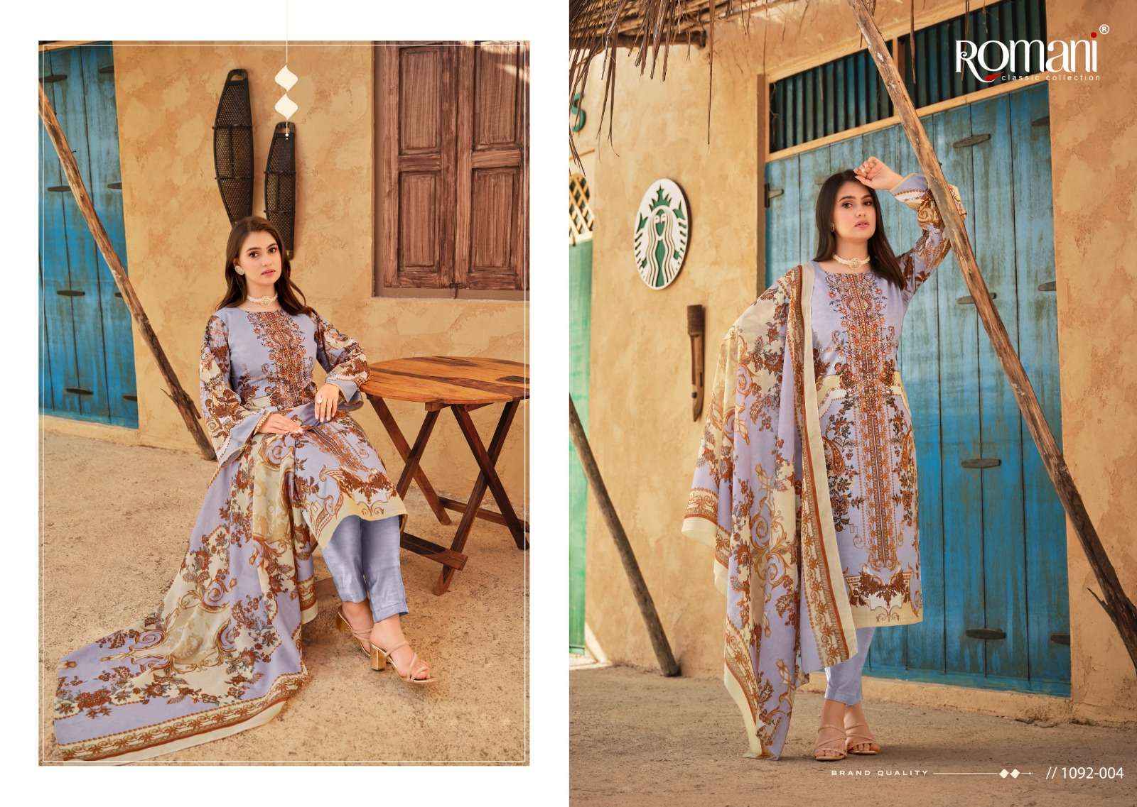 ROMANI AARZU VOL 9 COTTON DIGITAL STYLE PRINT SALWAR KAMEEZ WHOLESALE PRICE ( 8 PCS CATALOG )