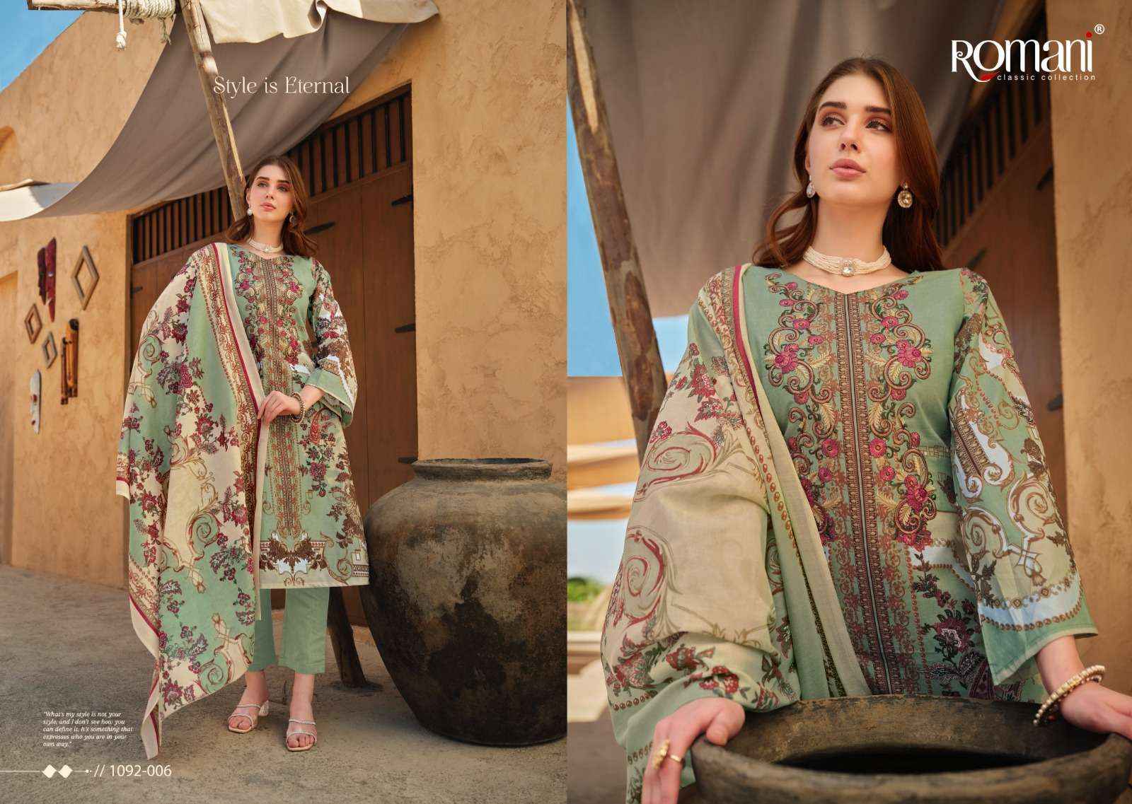 ROMANI AARZU VOL 9 COTTON DIGITAL STYLE PRINT SALWAR KAMEEZ WHOLESALE PRICE ( 8 PCS CATALOG )