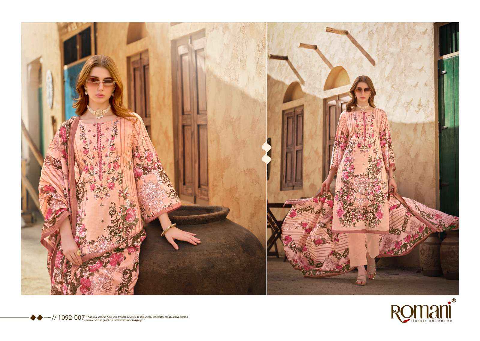 ROMANI AARZU VOL 9 COTTON DIGITAL STYLE PRINT SALWAR KAMEEZ WHOLESALE PRICE ( 8 PCS CATALOG )