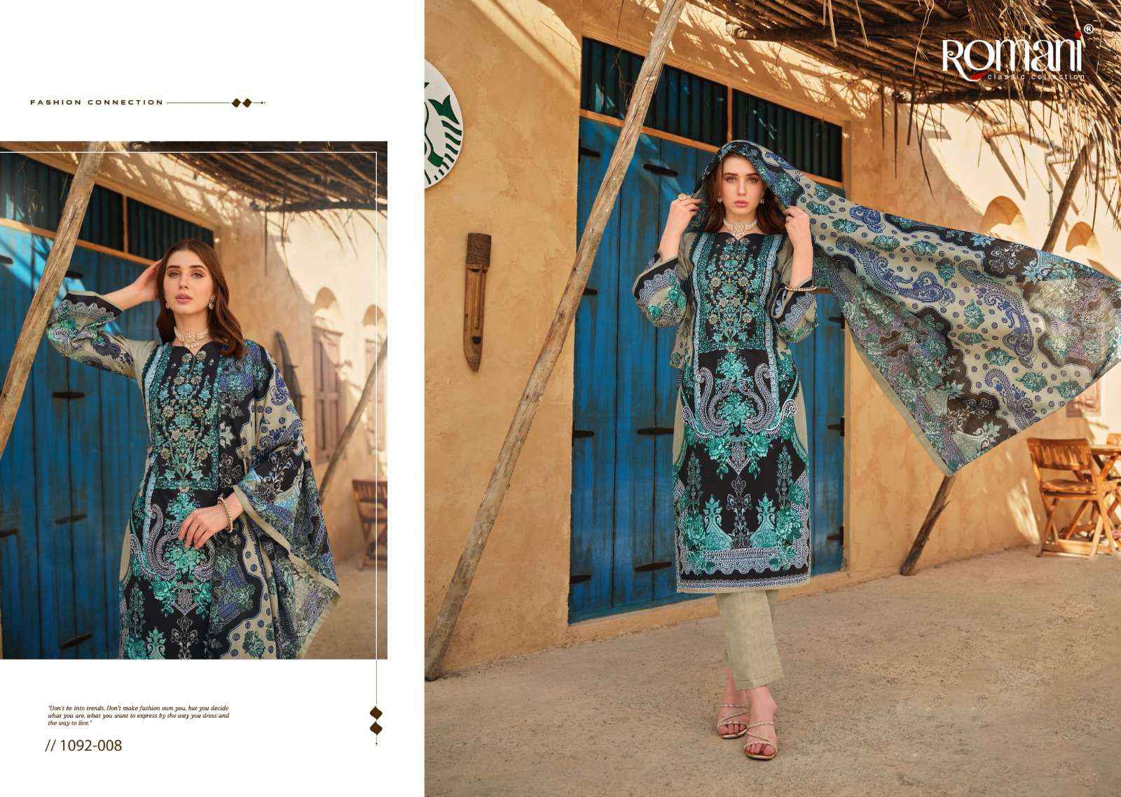 ROMANI AARZU VOL 9 COTTON DIGITAL STYLE PRINT SALWAR KAMEEZ WHOLESALE PRICE ( 8 PCS CATALOG )