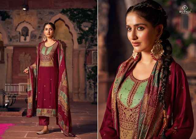 Rupali Fashion Sadgi Suits Latest catalog Wholesale supplier Surat ( 6 pcs Catalogue )