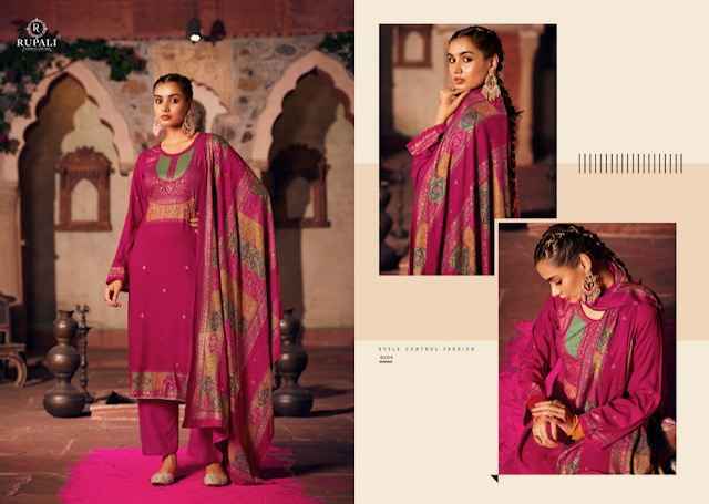 Rupali Fashion Sadgi Suits Latest catalog Wholesale supplier Surat ( 6 pcs Catalogue )