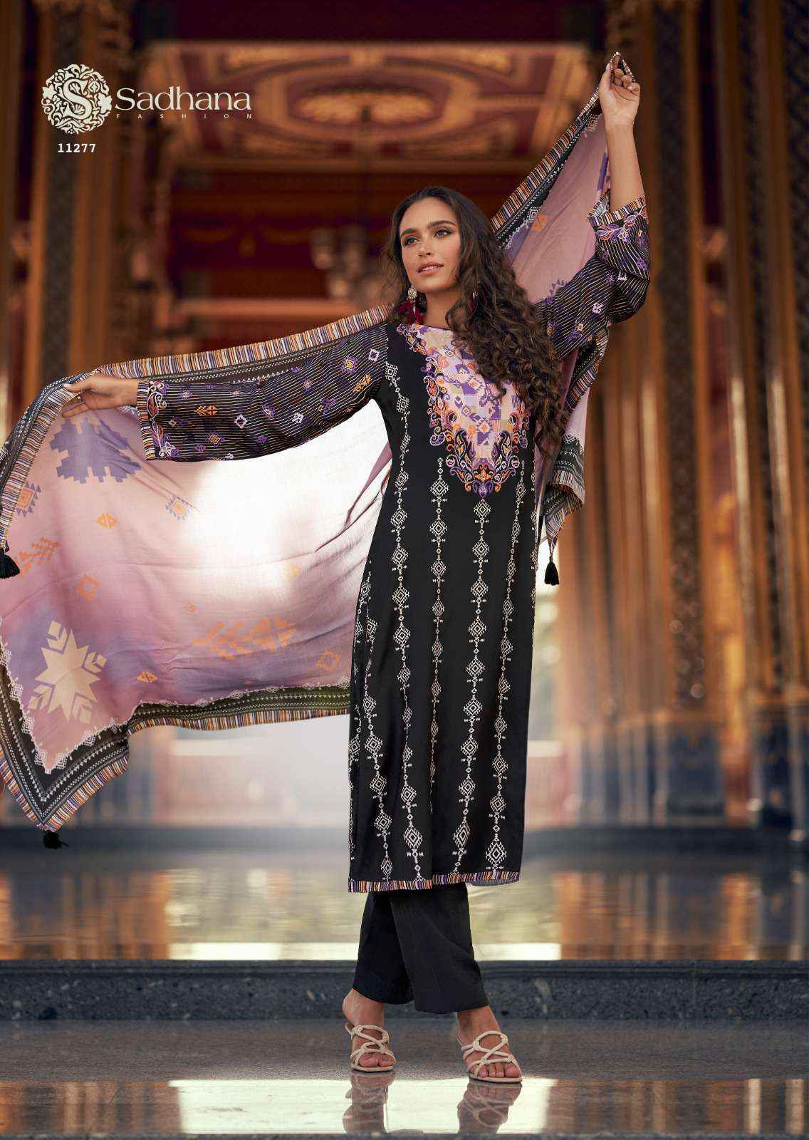 Sadhana Fashion Himani Wholesale Pure Muslin Silk Dress Material ( 6 Pcs Catalogue )