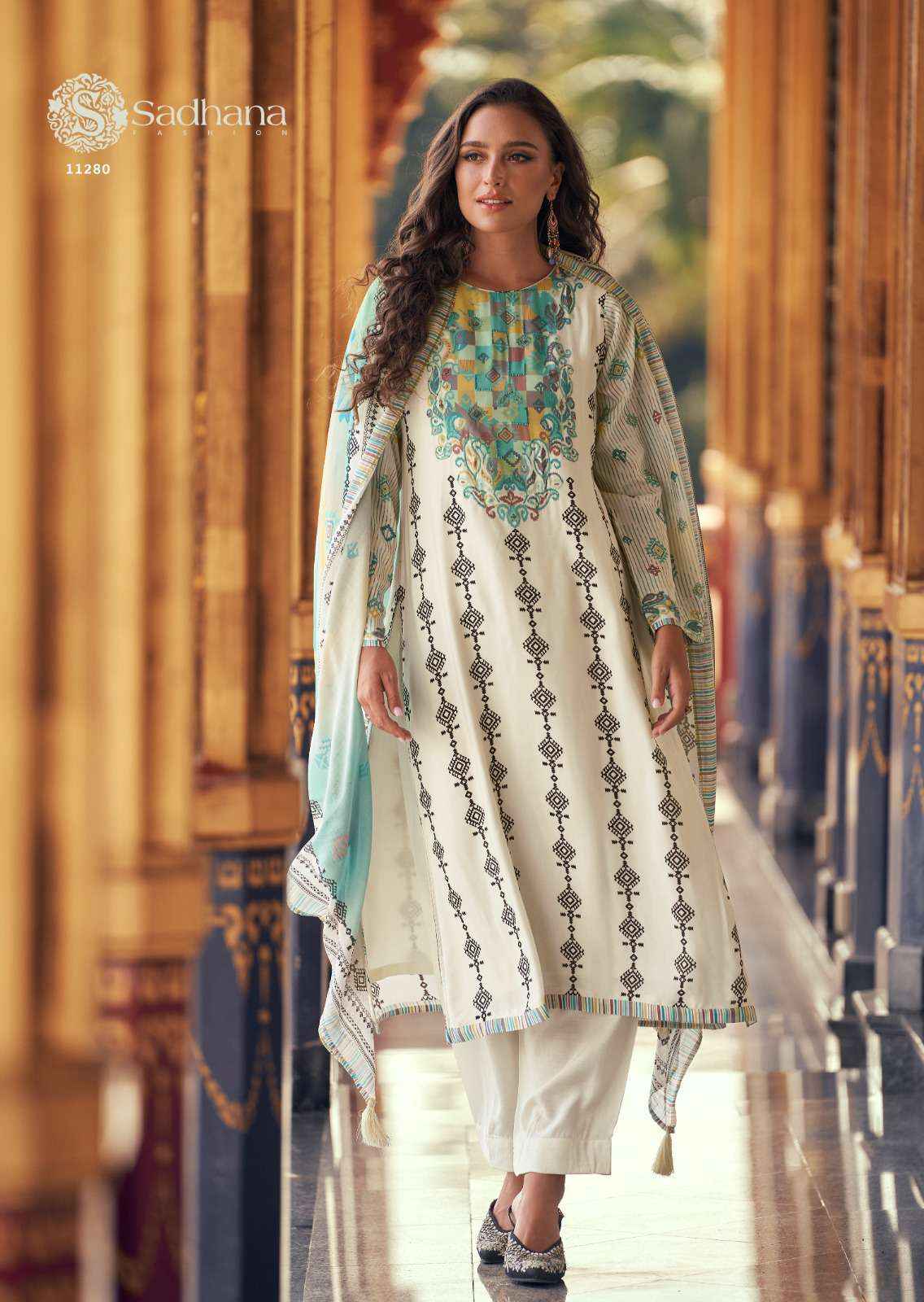 Sadhana Fashion Himani Wholesale Pure Muslin Silk Dress Material ( 6 Pcs Catalogue )