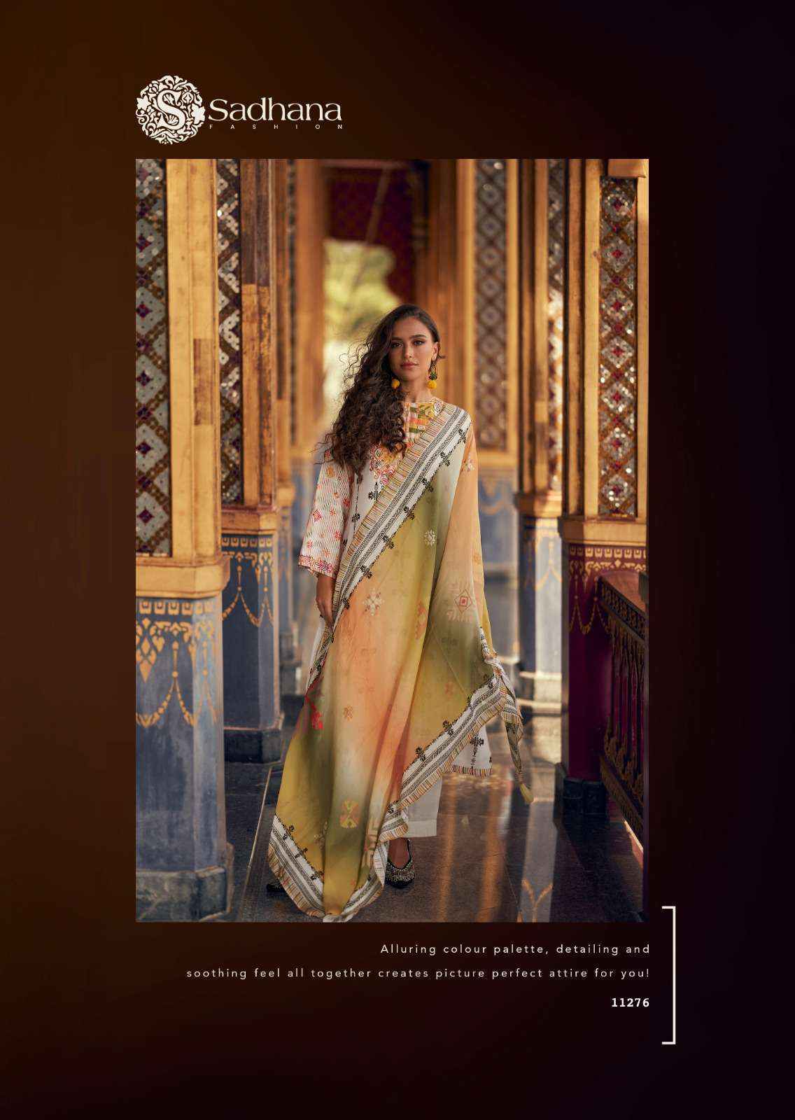 Sadhana Fashion Himani Wholesale Pure Muslin Silk Dress Material ( 6 Pcs Catalogue )