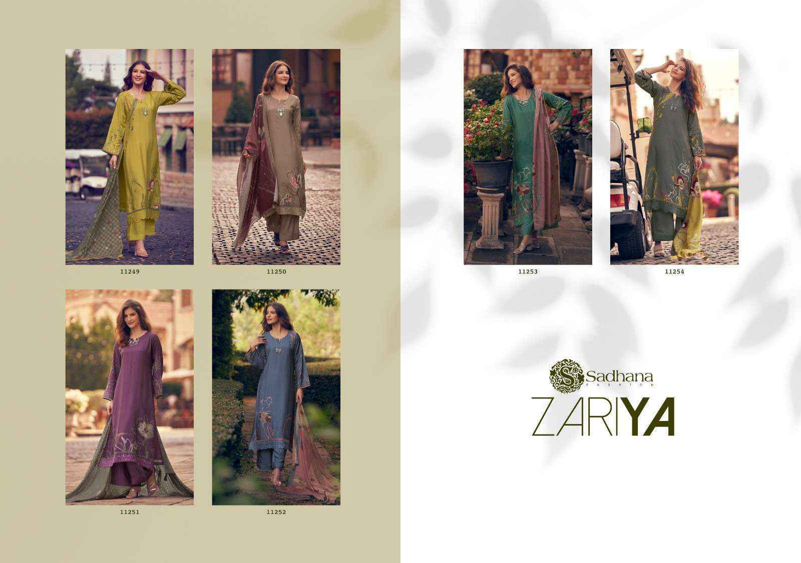 Sadhana Fashion Zariya Wholesale Price Latest Catalog ( 6 Pcs Catalog )