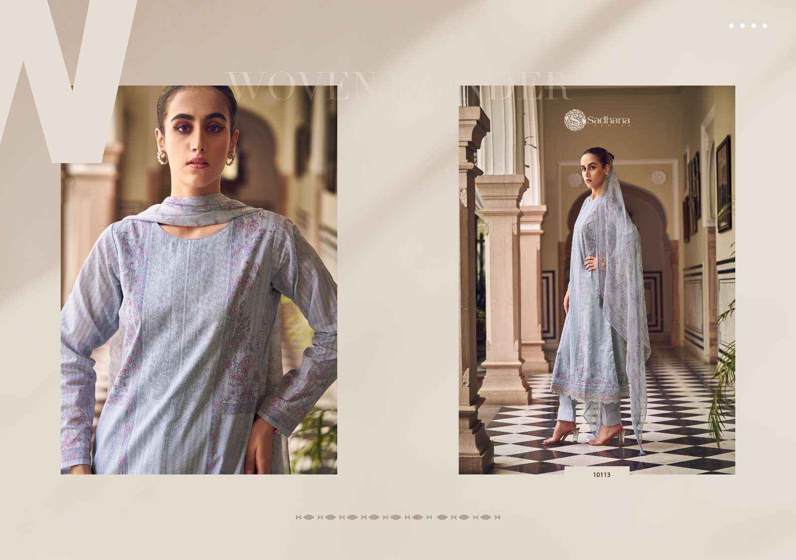 Sadhana Zaira Elegant ladies Cotton Suit Salwar Kameez Wholesale Price ( 8 Pcs Catalog )