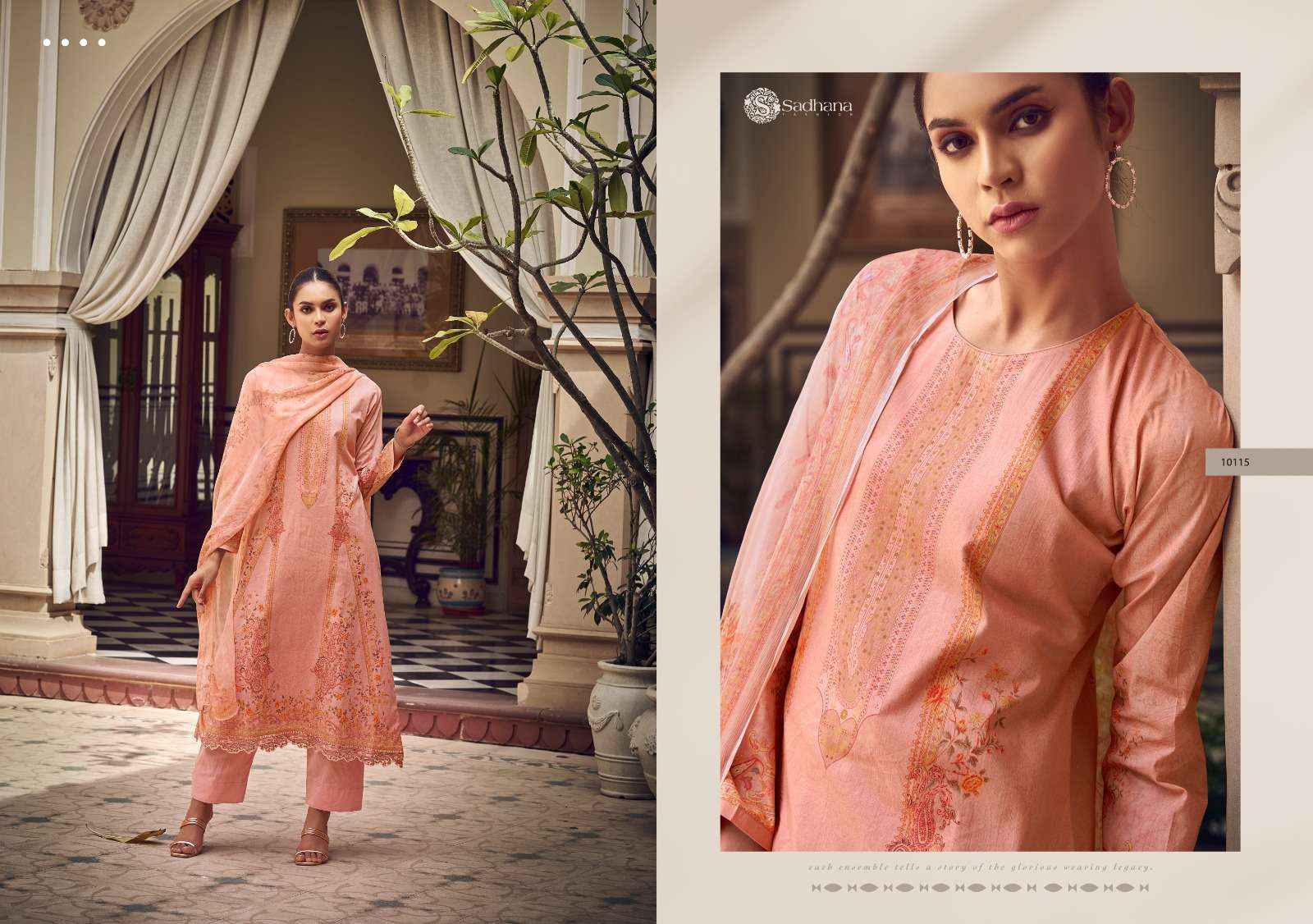 Sadhana Zaira Elegant ladies Cotton Suit Salwar Kameez Wholesale Price ( 8 Pcs Catalog )