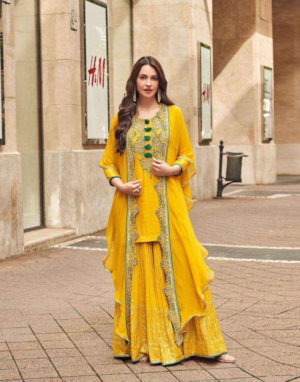 Sayuri Ishani 5595 To 5597 Designer Partywear Gharara Dress Exporters