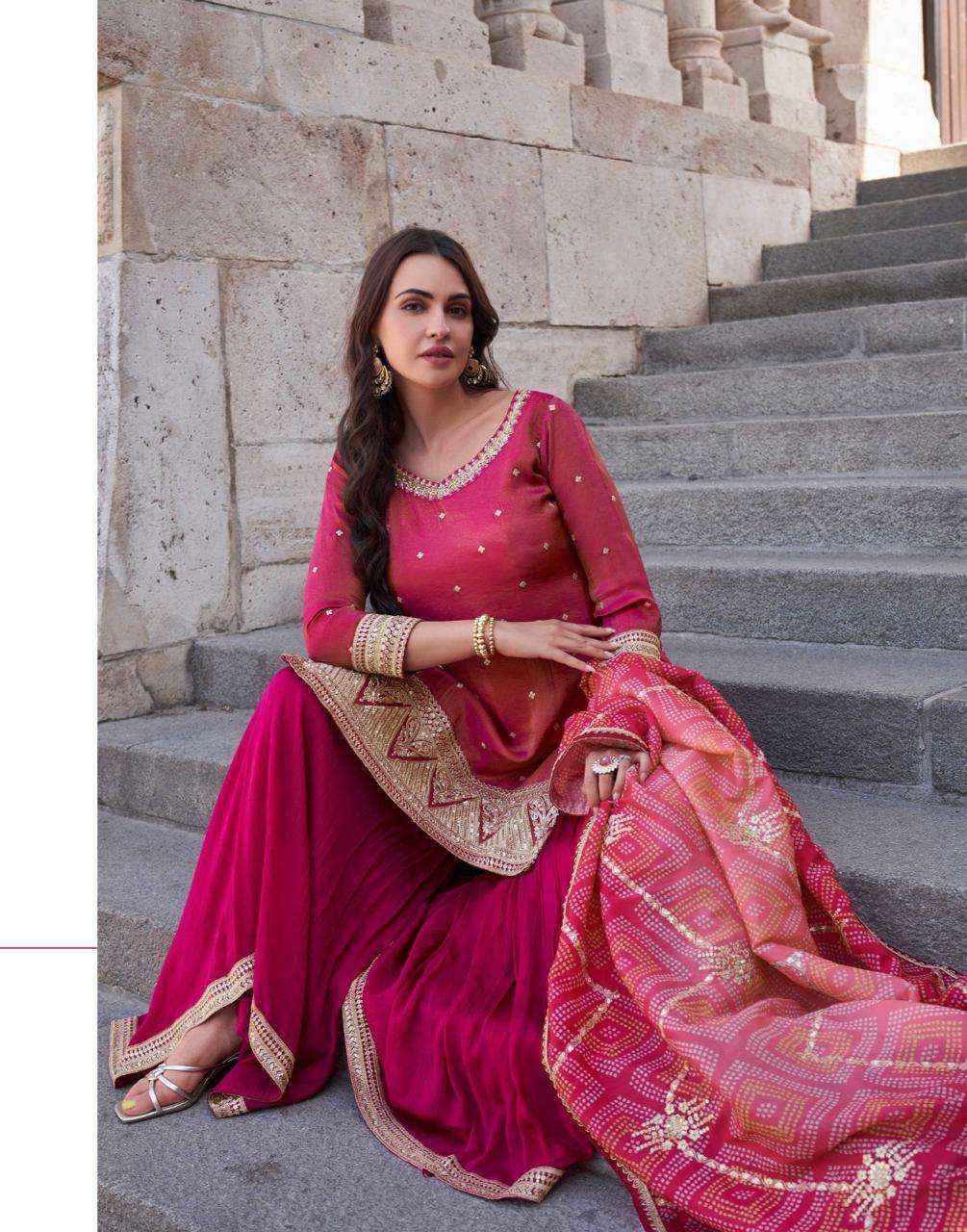 Sayuri Sakhi Nx 5646 To 5648 Designer Palazzo Style Suit Latest Dress Material Wholesale Price ( 3 Pcs Catalog )