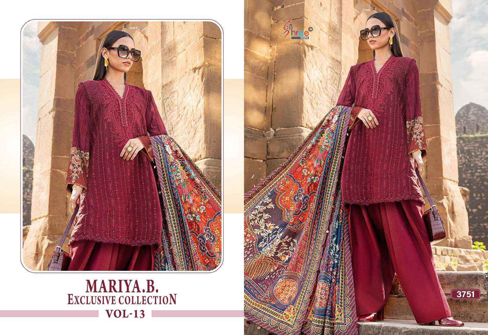 Shree Fabs Maria B Exclusive Collection Vol 13 Dress Material ( 6 pcs Catalogue )